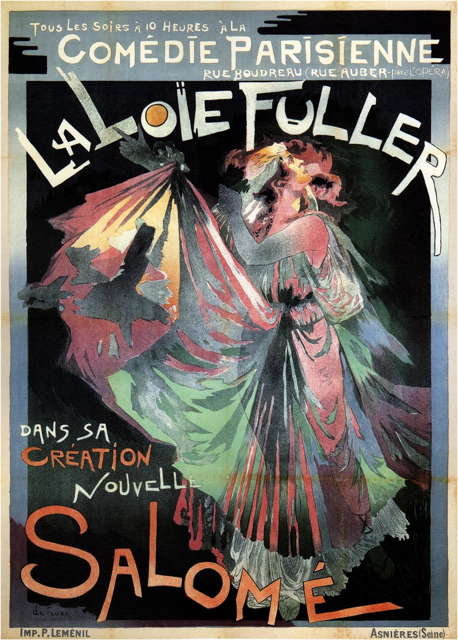 Loïe Fuller come Salomè, 1895 da Georges de Feure