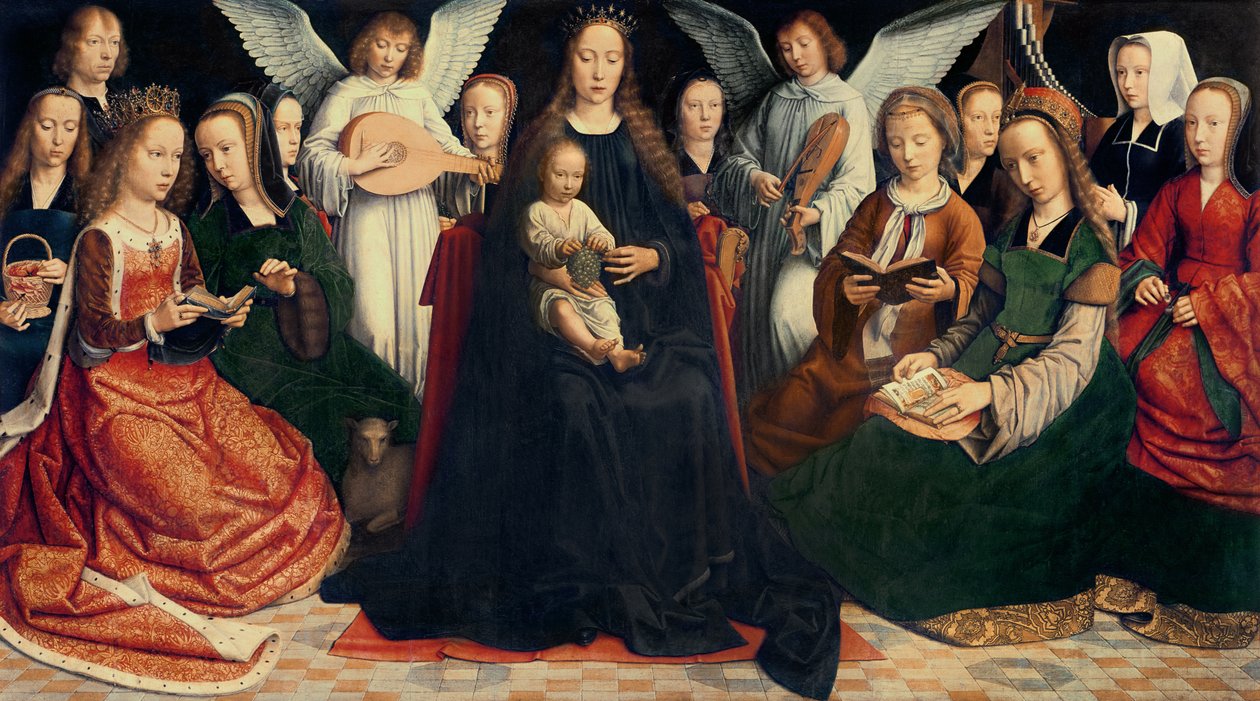 Vergine con Bambino e Santi, c.1509 da Gerard David