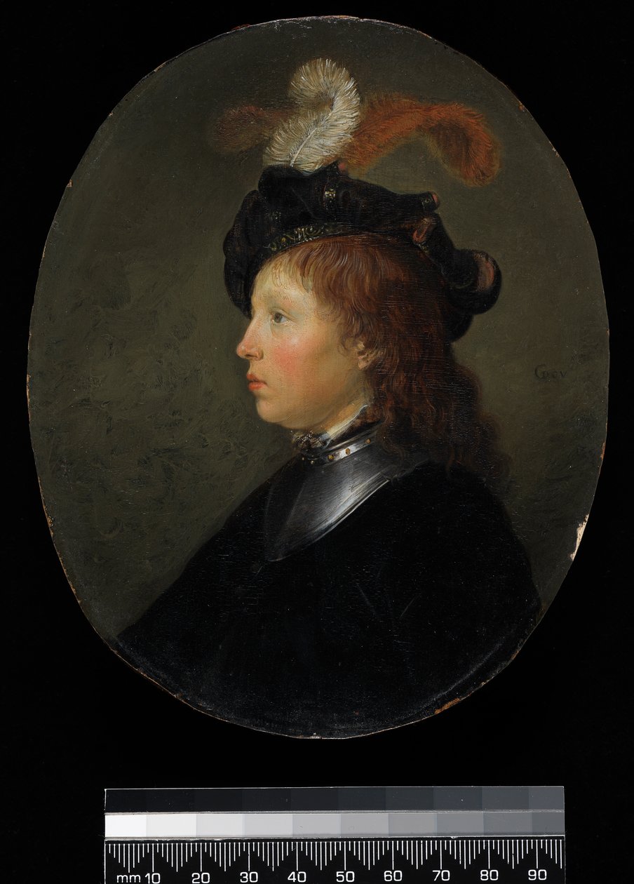 Ritratto di un giovane uomo, 1663 da Gerrit Dou