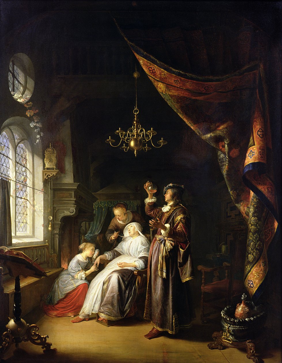 La donna idropica, c.1663 da Gerrit Dou