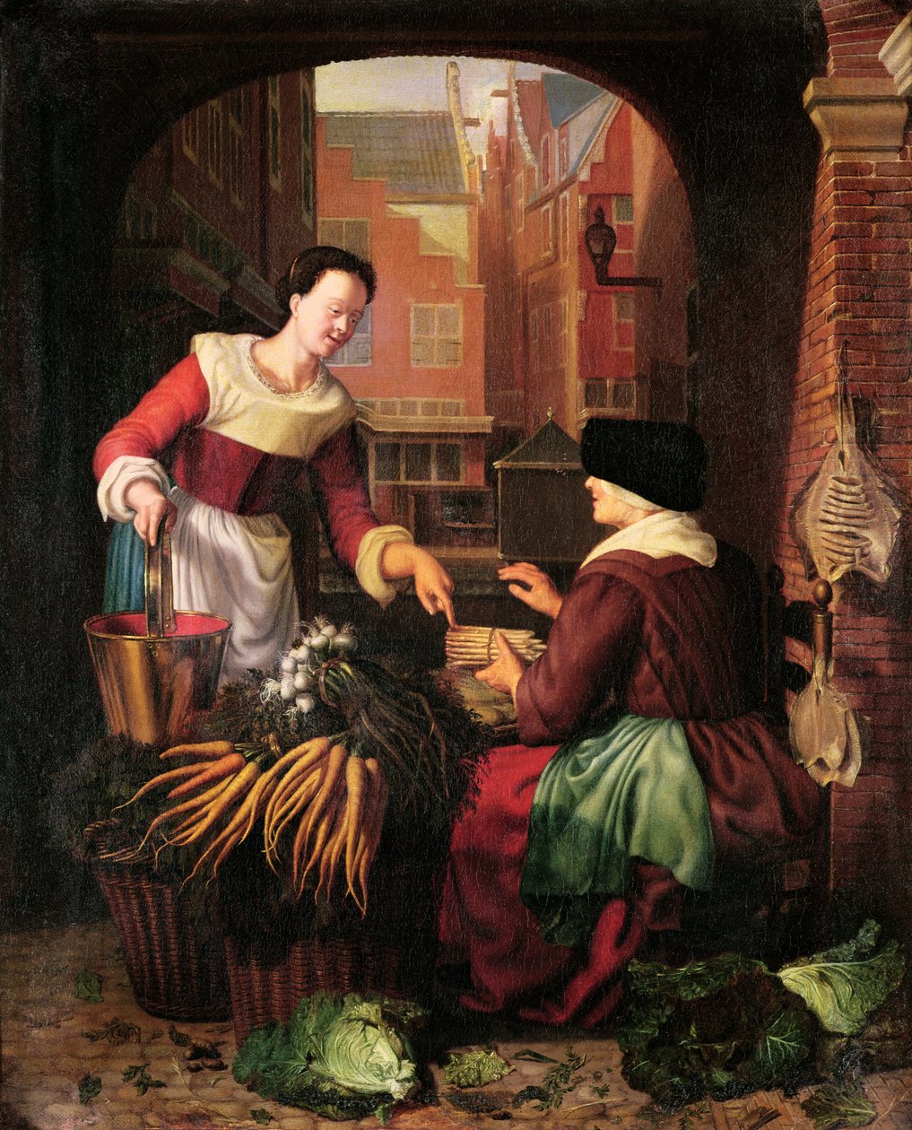 Il venditore di verdure da Gerrit Dou