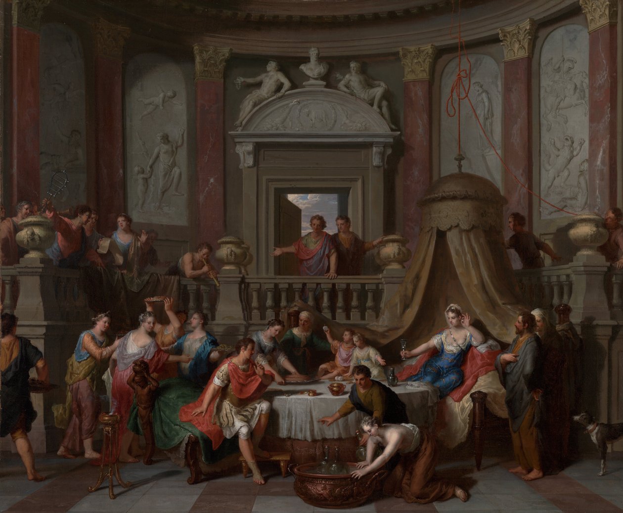 Il banchetto di Cleopatra da Gerard Hoet