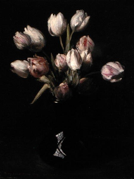 Tulipani in un vaso da Gerard Chowne