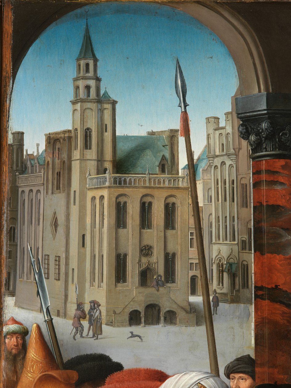 (dettaglio) Il giudizio di Cambise da Gerard David