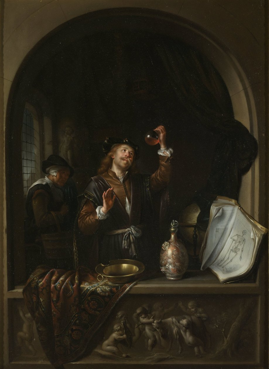 Il dottore da Gerard Dou (copy after)