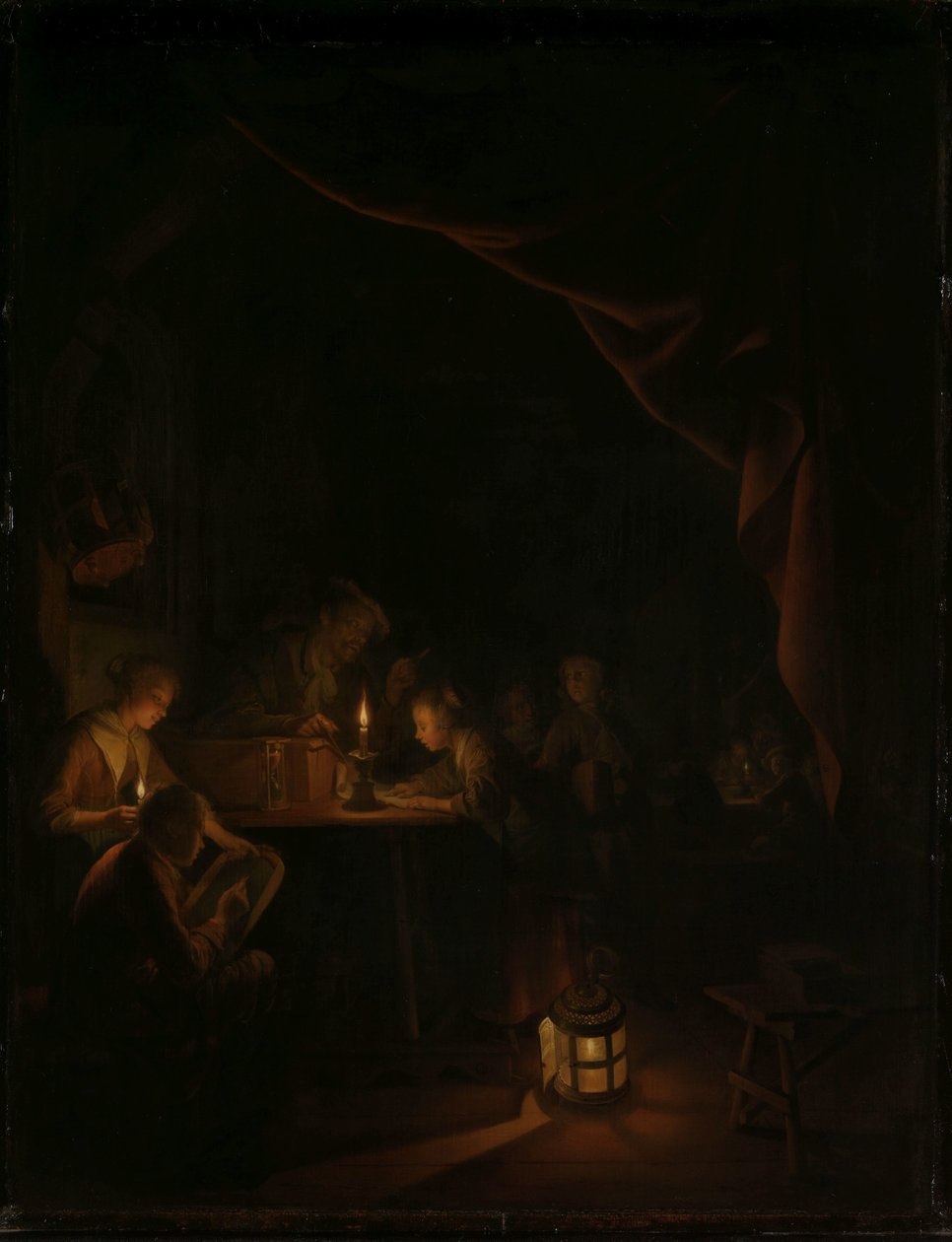 La scuola notturna da Gerrit Dou