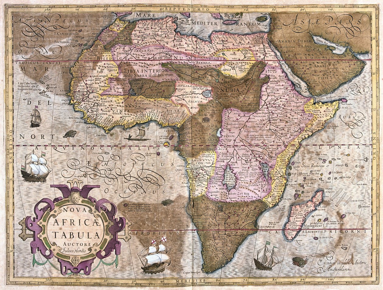 Africa (incisione) da Gerardus Mercator