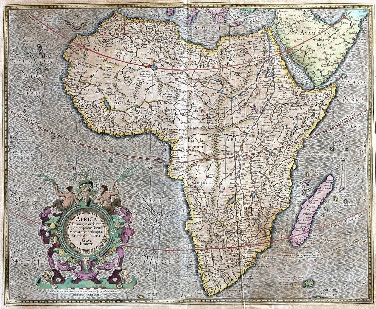 Africa da Gerardus Mercator