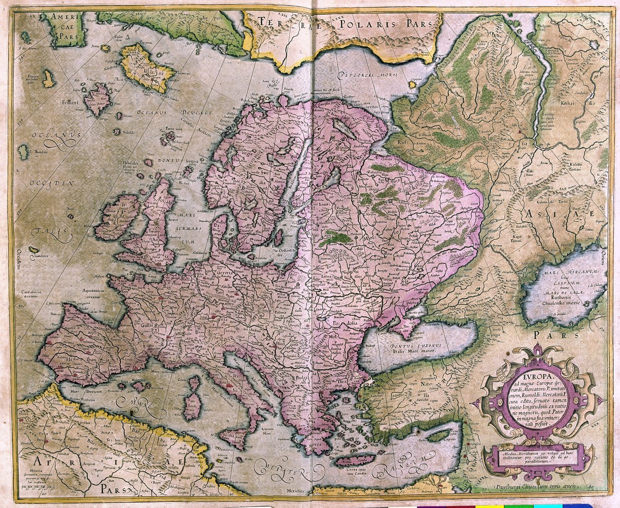Europa da Gerardus Mercator