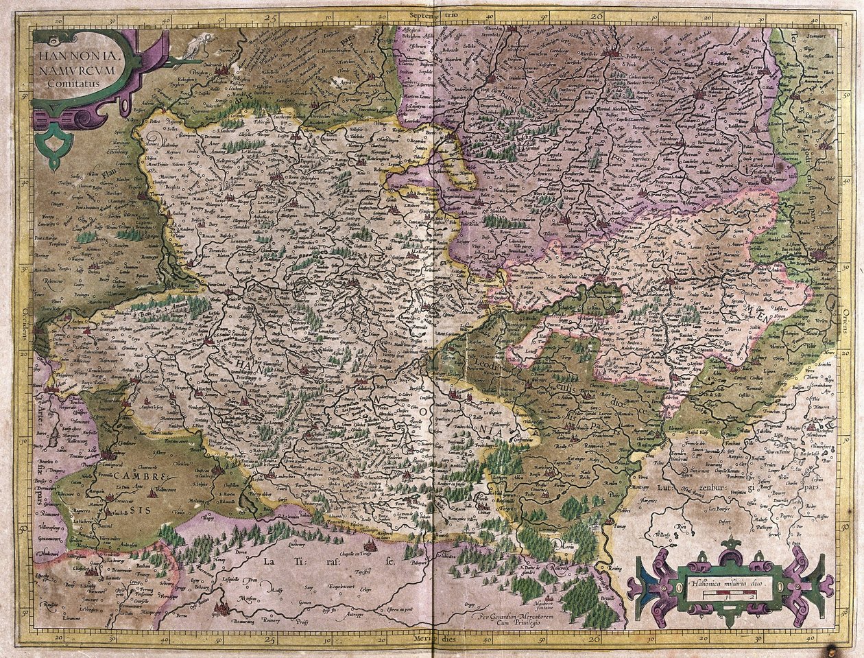 Hainaut, Namur, Belgio da Gerardus Mercator