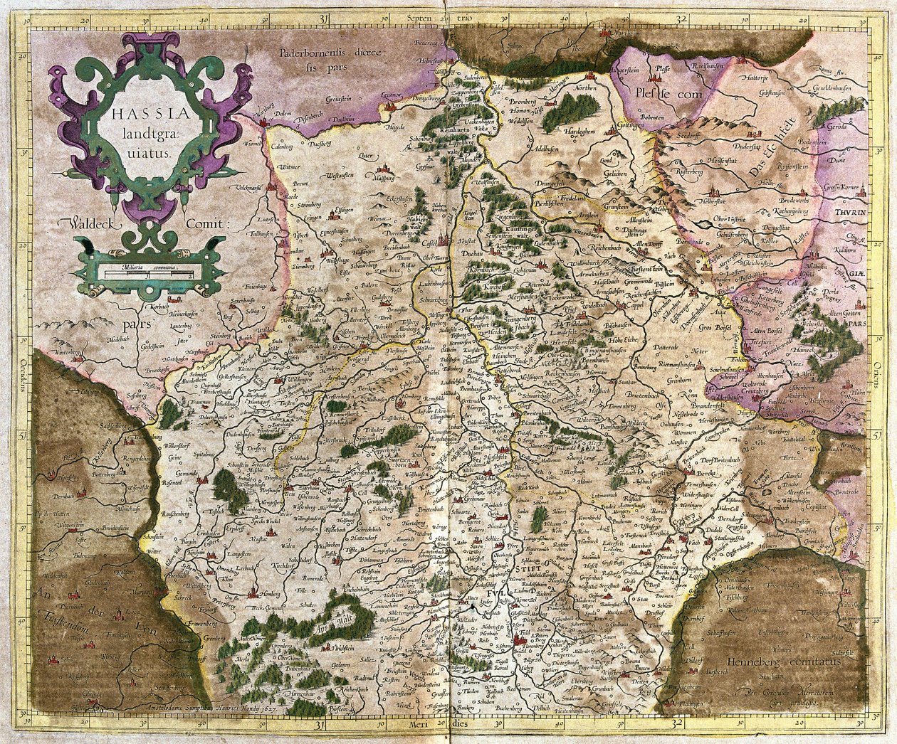Assia, Kassel, Germania (incisione) da Gerardus Mercator