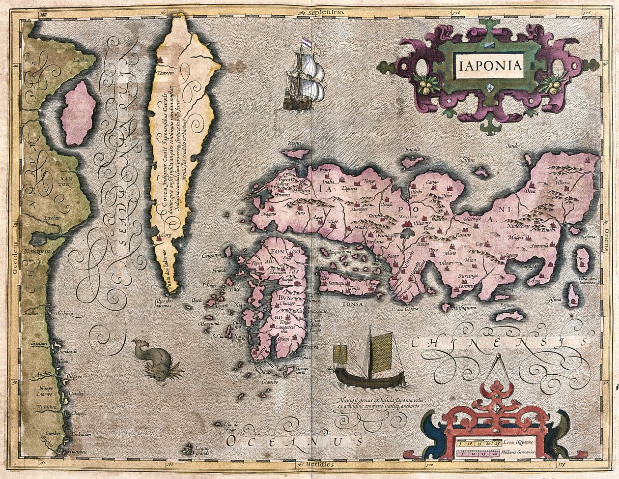 Giappone (incisione) da Gerardus Mercator