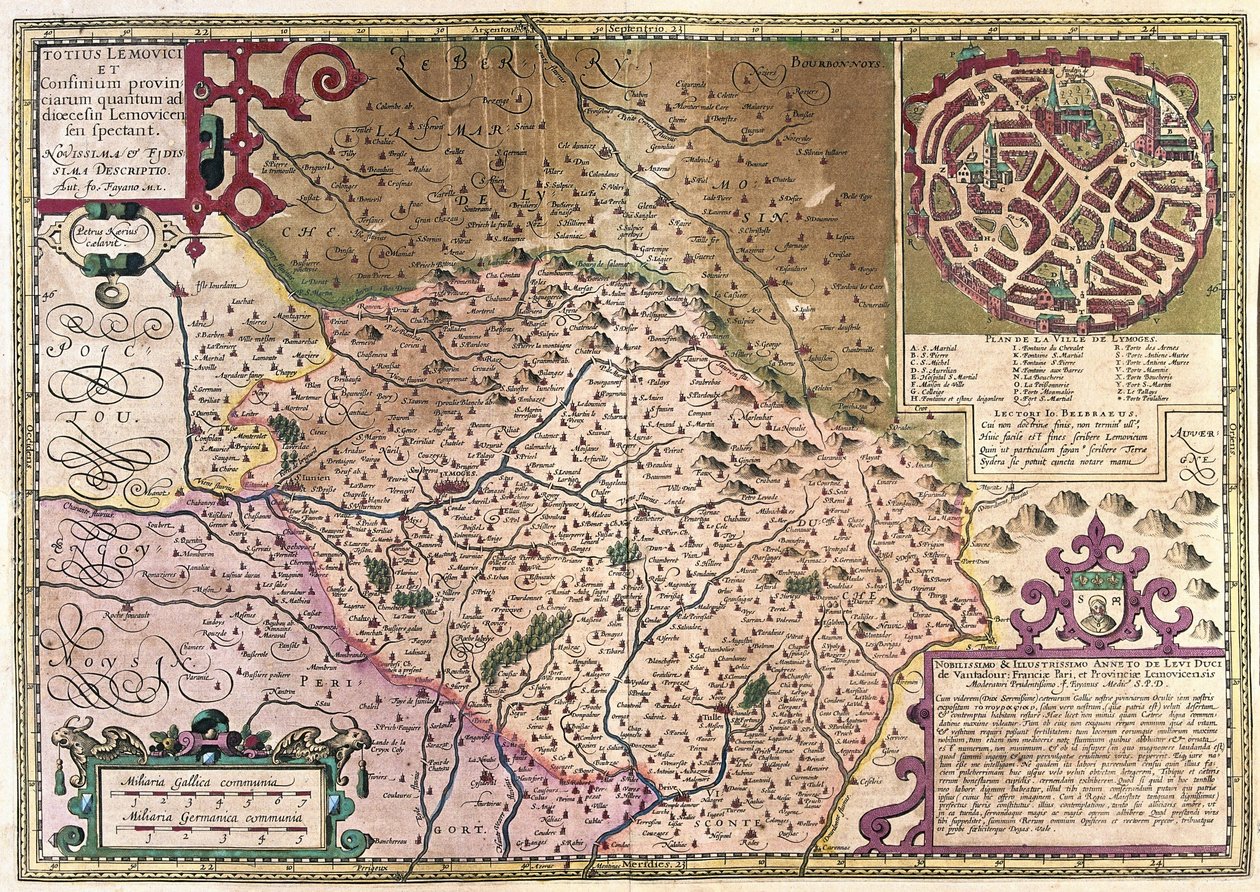 Limoges, Francia da Gerardus Mercator