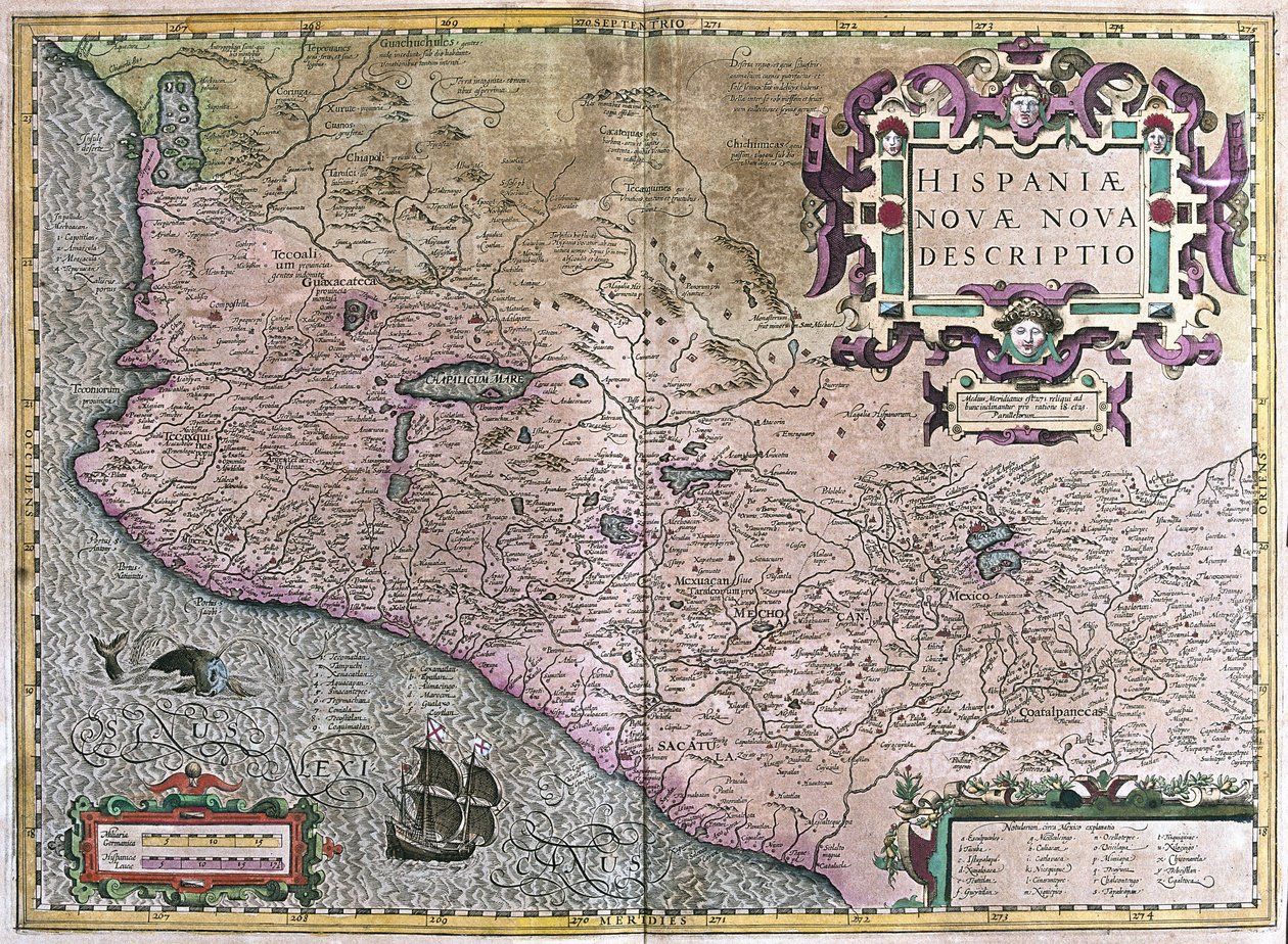 Messico (incisione) da Gerardus Mercator
