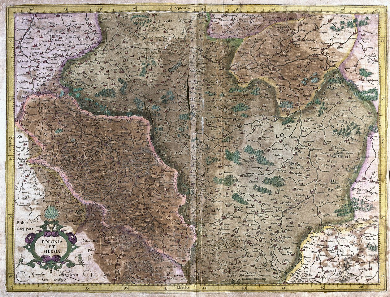 Polonia (incisione) da Gerardus Mercator
