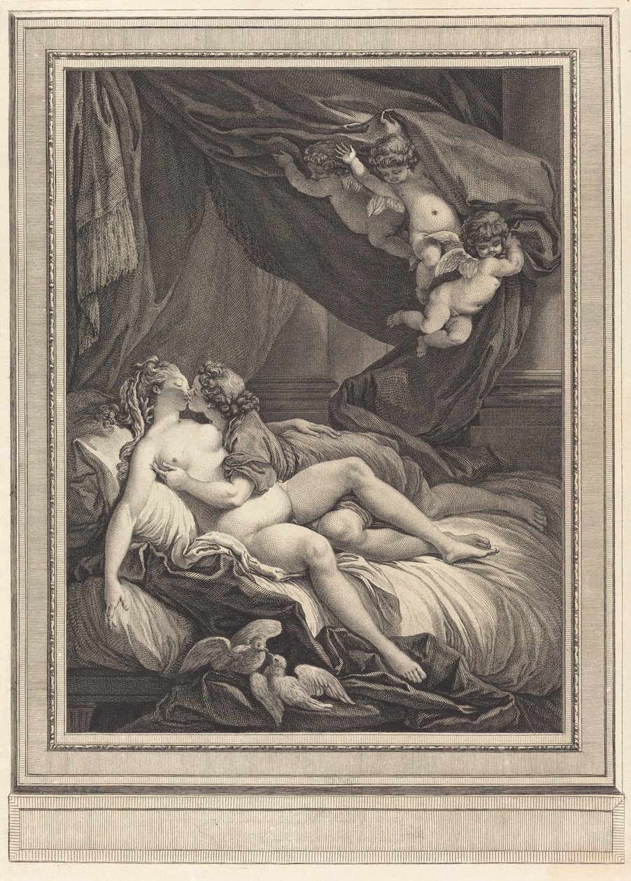 Venere e Adone da Geraud Vidal after Charles Monnet