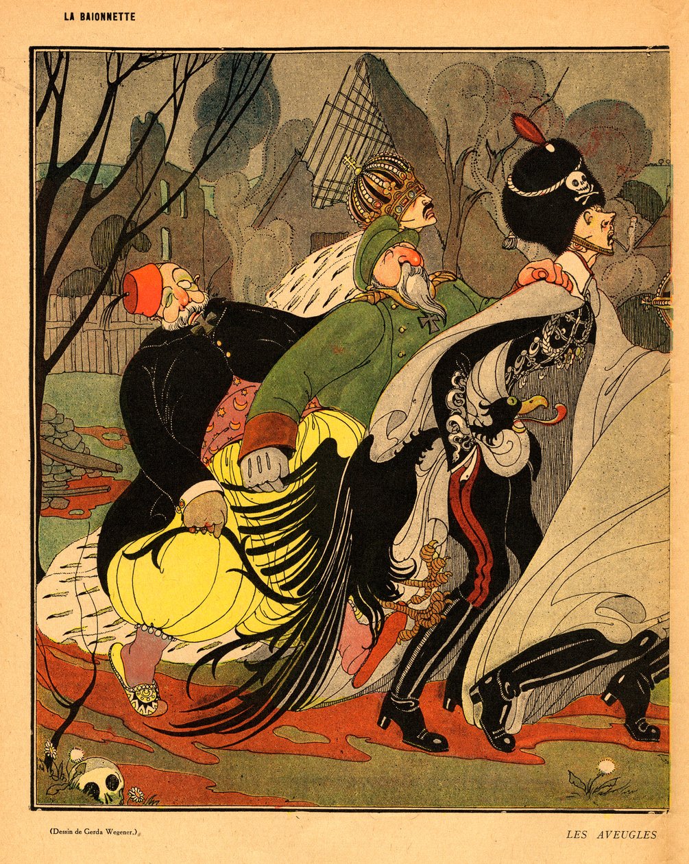 La Baionnette, Satirico a colori da Gerda Marie Frederike Wegener