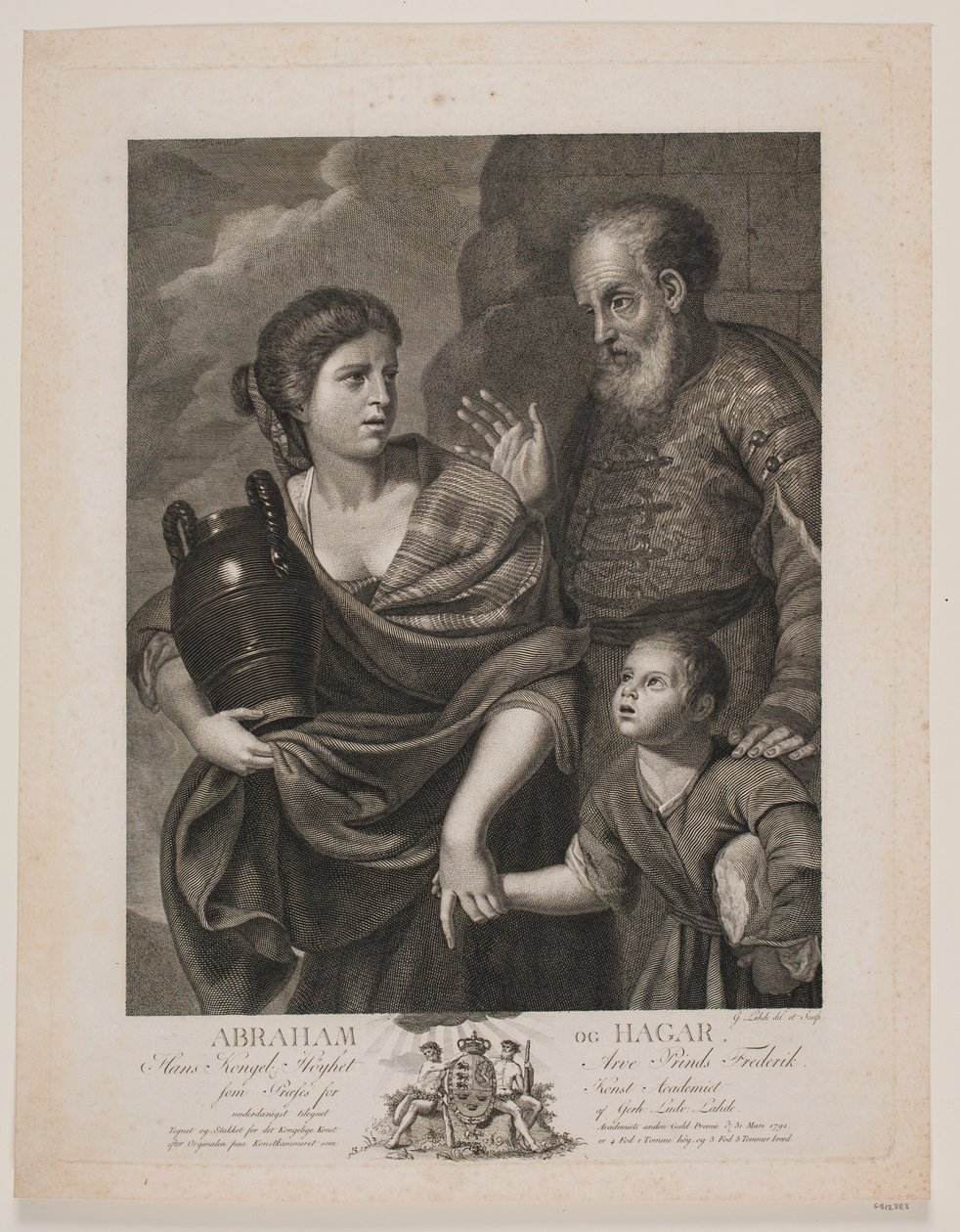 Abramo e Agar da Gerhard Ludvig Lahde