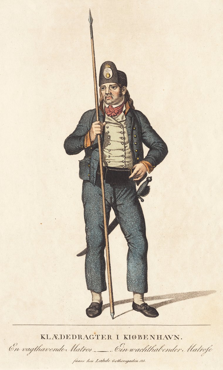 Un marinaio di guardia da Gerhard Ludvig Lahde