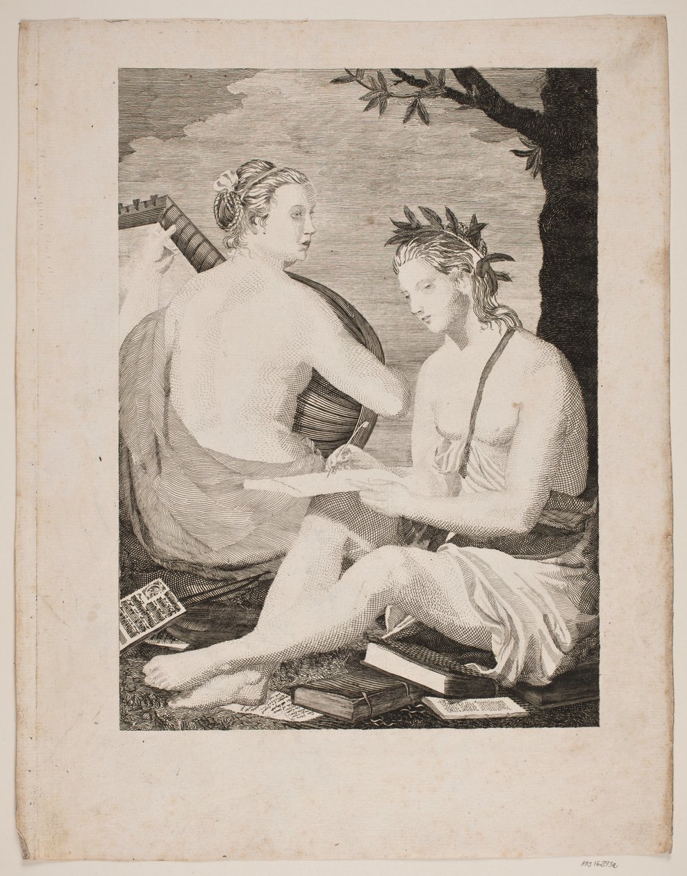Tersicore e Calliope da Gerhard Ludvig Lahde