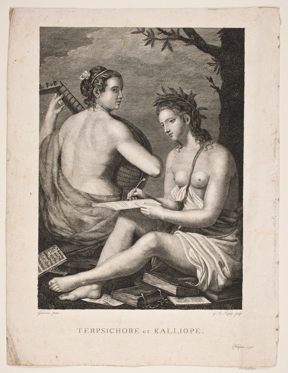 Tersicore e Calliope da Gerhard Ludvig Lahde