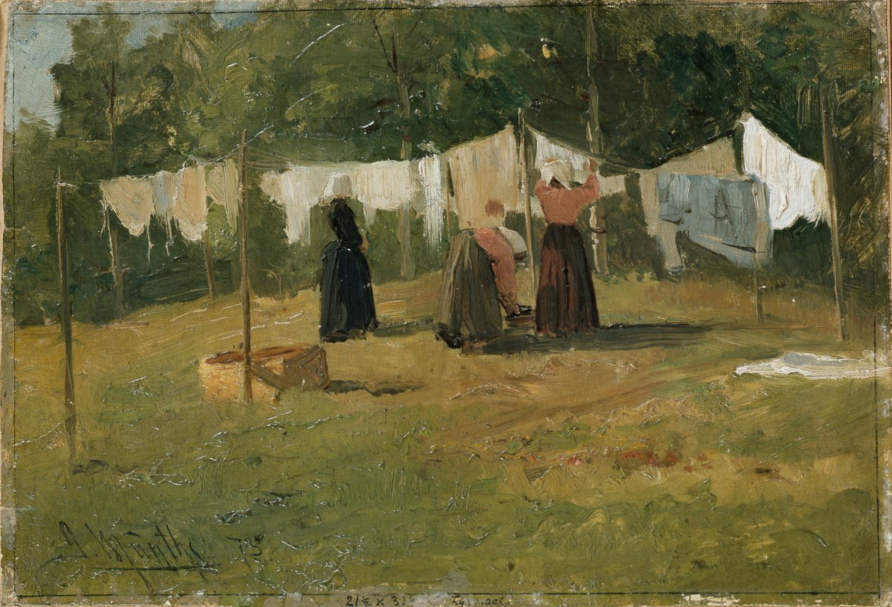 Vestiti ad asciugare da Gerhard Peter Frantz Vilhelm Munthe