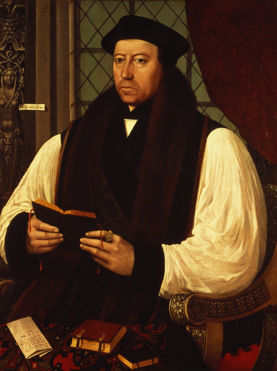 Ritratto di Thomas Cranmer (1489-1556) 1546 da Gerlach Flicke