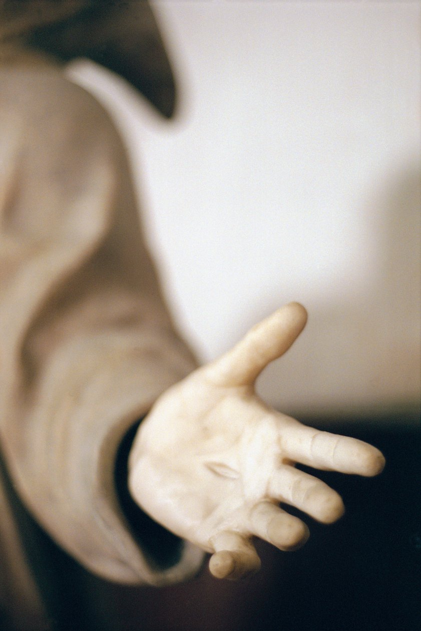 San Francesco riceve le stimmate, c.1580 (marmo) da Germain Pilon
