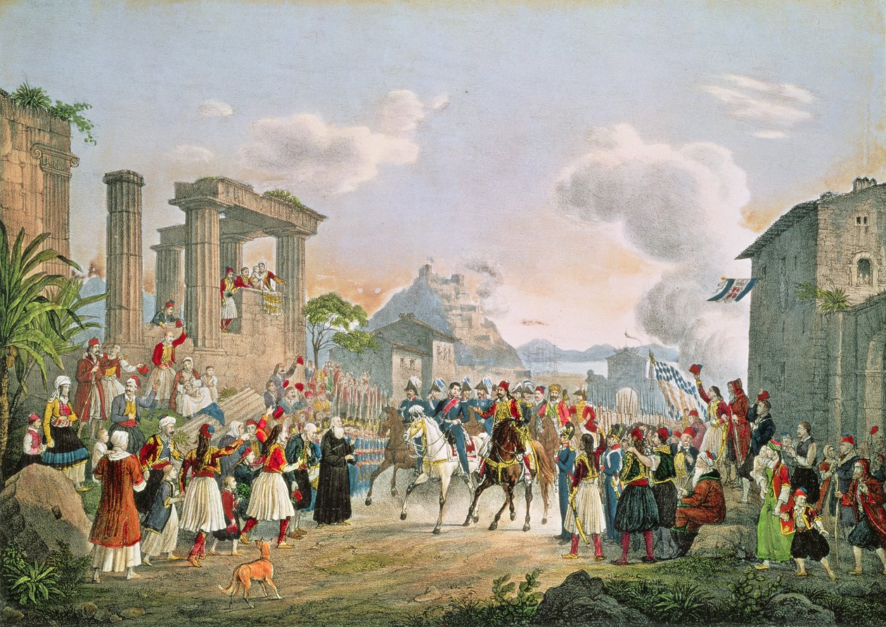 Ingresso di Otto di Baviera a Nauplia, 6 febbraio 1833 da German School