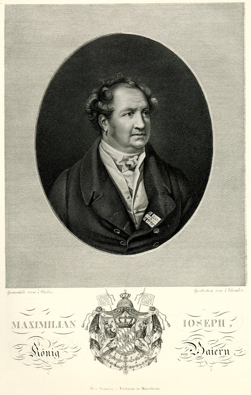 Massimiliano I. Giuseppe (Baviera), 1884-90 (fototipo) da German School