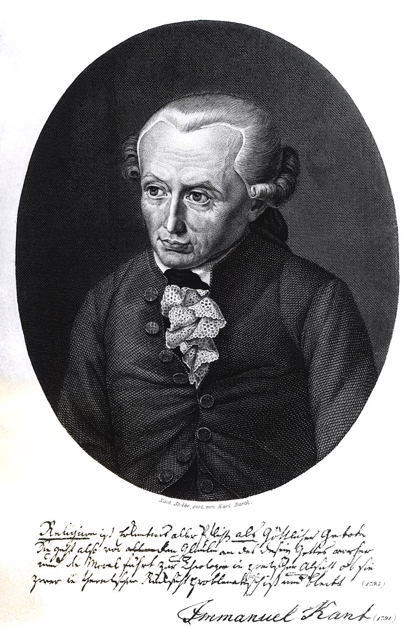 Ritratto di Immanuel Kant (1724-1804) da German School