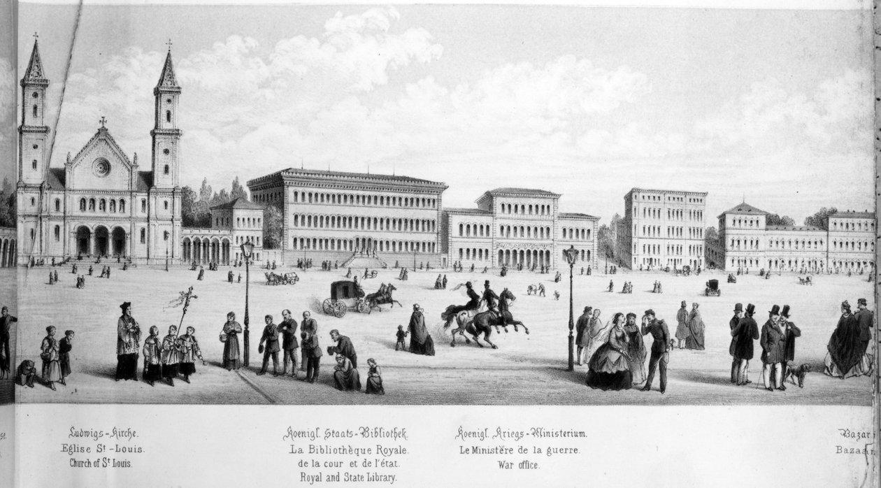 Vista di Monaco, 1869 da German School