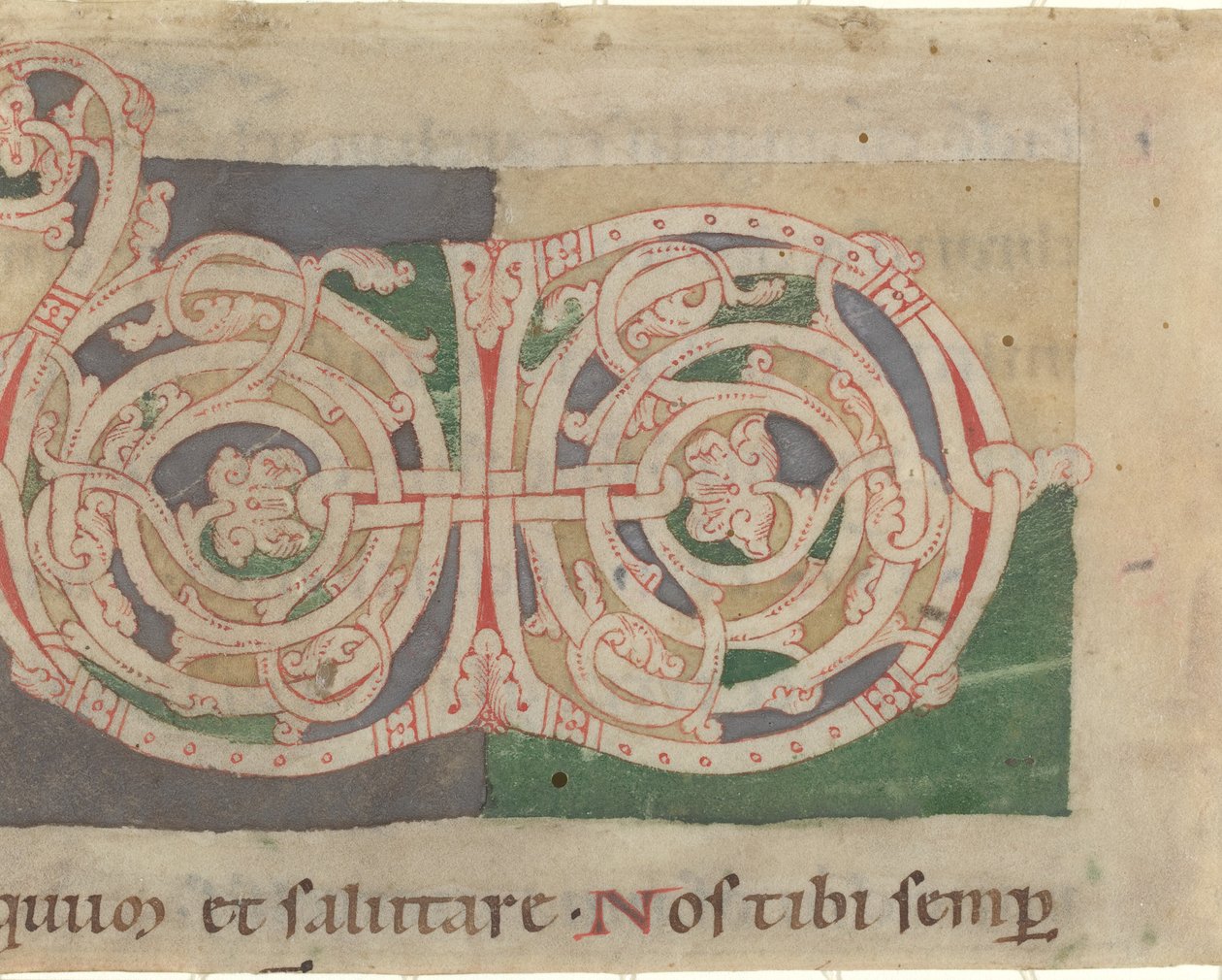 Iniziali V e D da German 12th Century