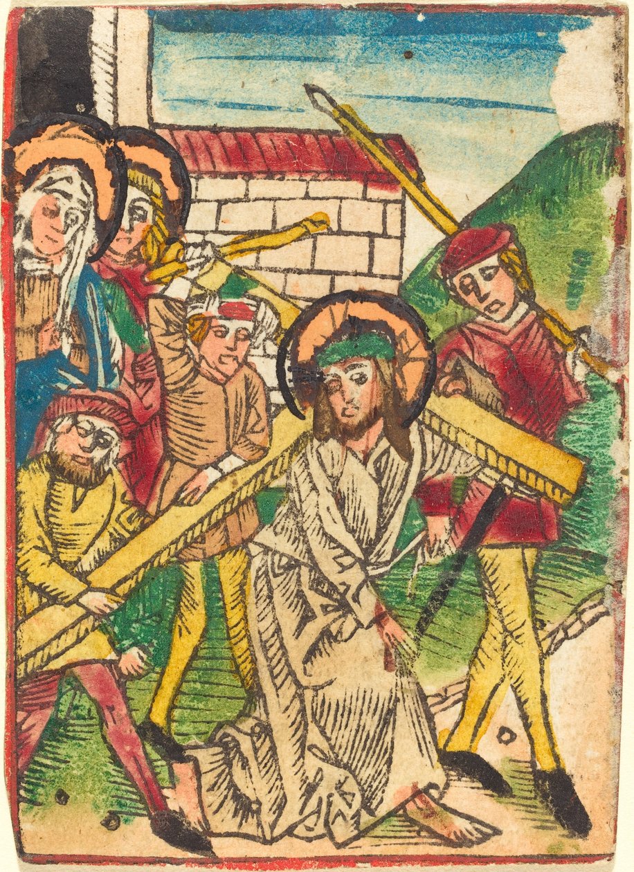 Cristo che porta la croce da German 15th Century