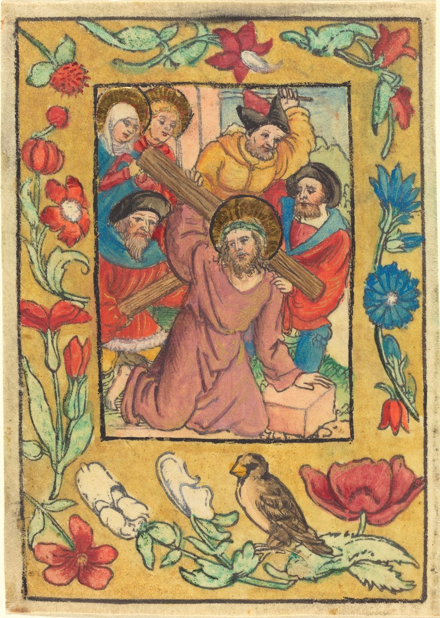 Cristo che porta la croce da German 15th Century