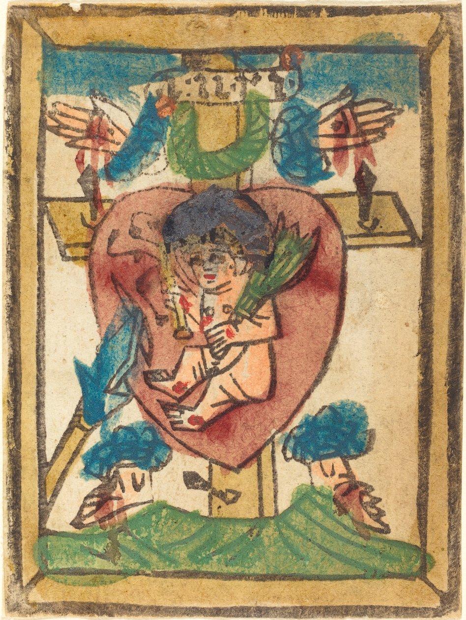 Bambino Gesù nel Sacro Cuore da German 15th Century
