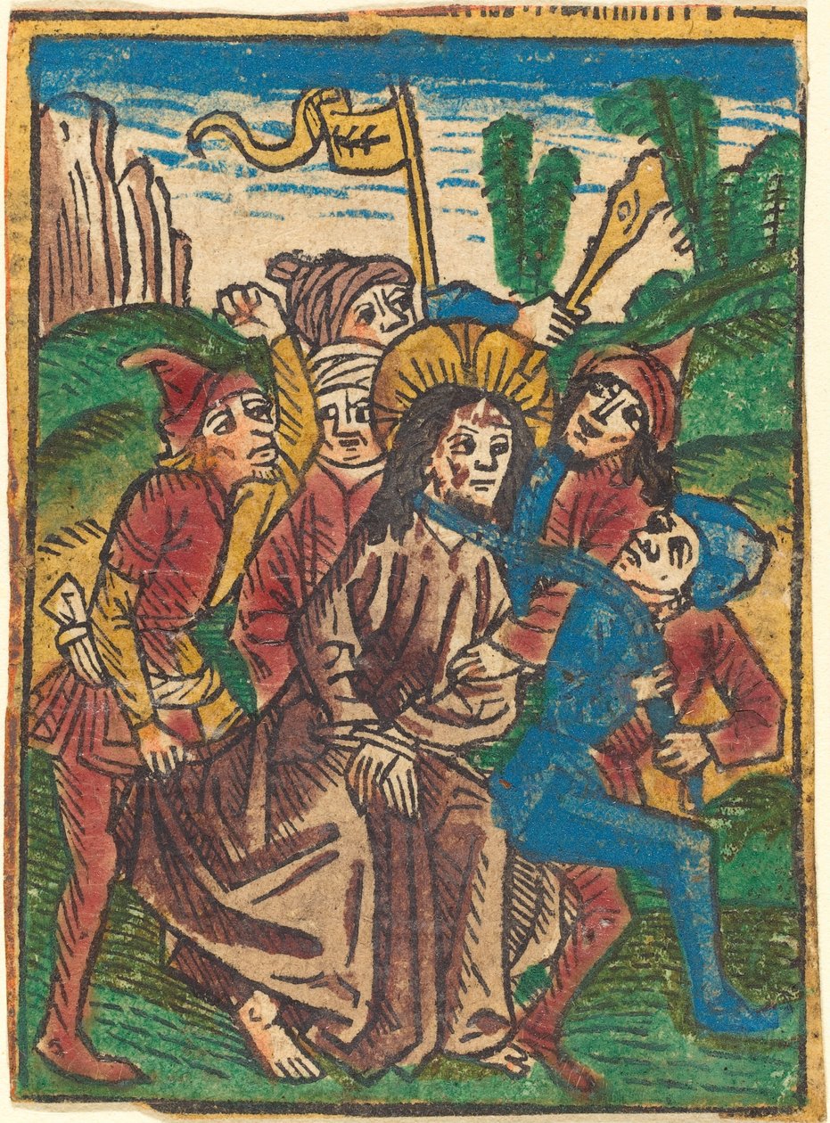 Cristo condotto in prigione da German 15th Century