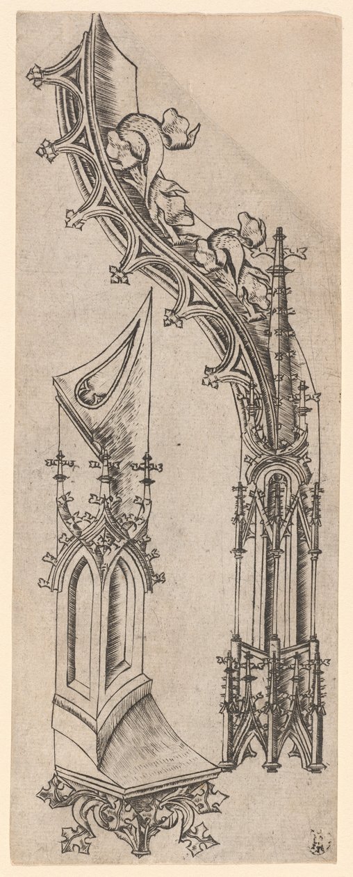 Lettera gotica "d" da German 15th Century