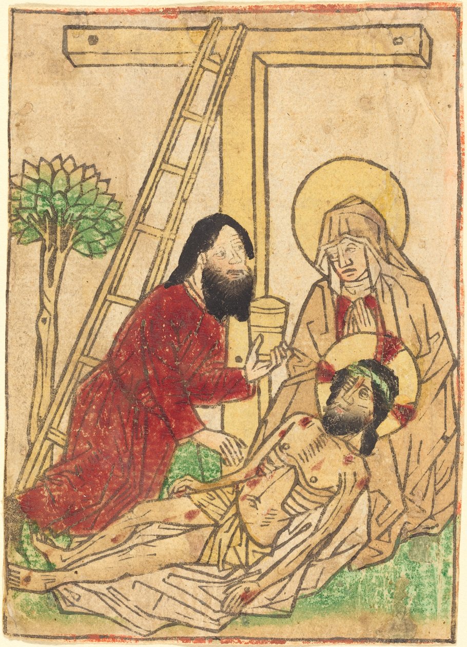 Pietà con San Giovanni da German 15th Century