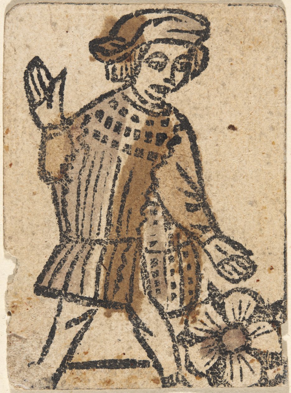 Carta da gioco da German 15th Century