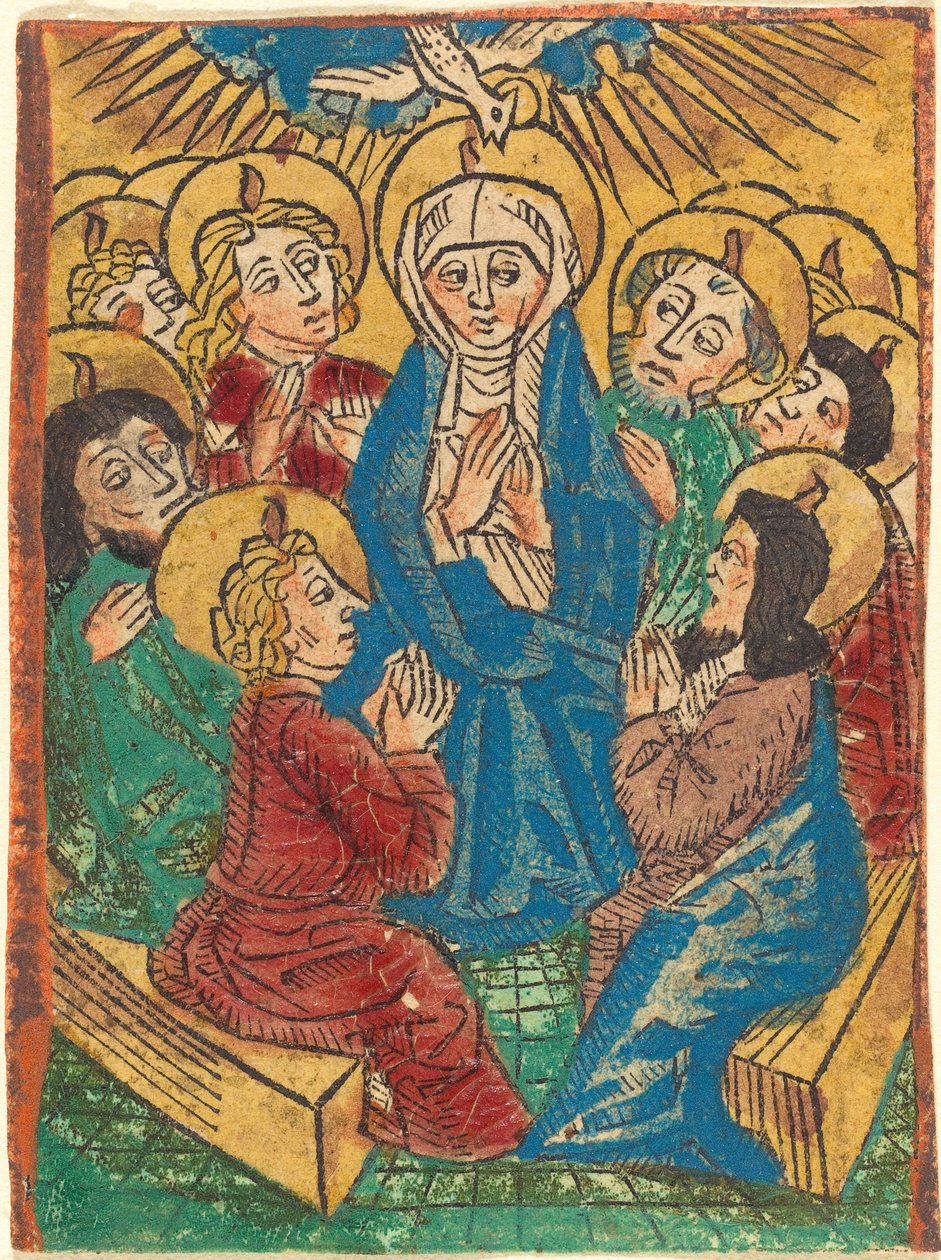 Discesa dello Spirito Santo da German 15th Century