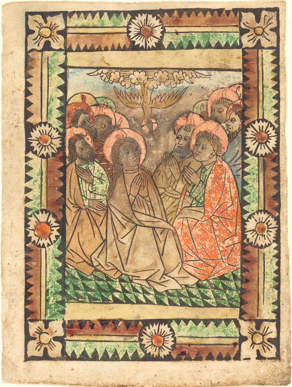 La discesa dello Spirito Santo da German 15th Century