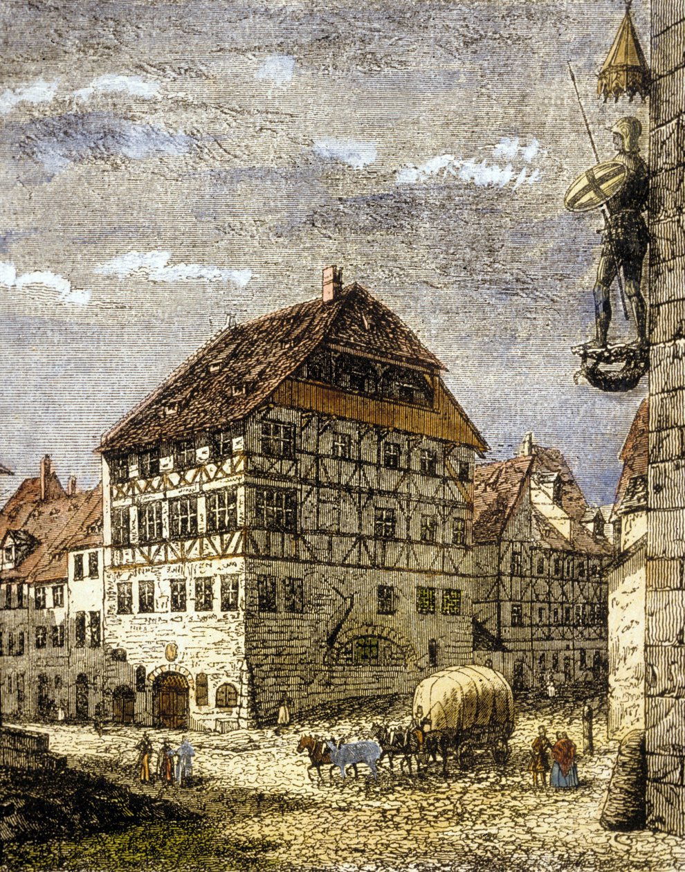 Casa di Albrecht Dürer a Norimberga, Germania da German School