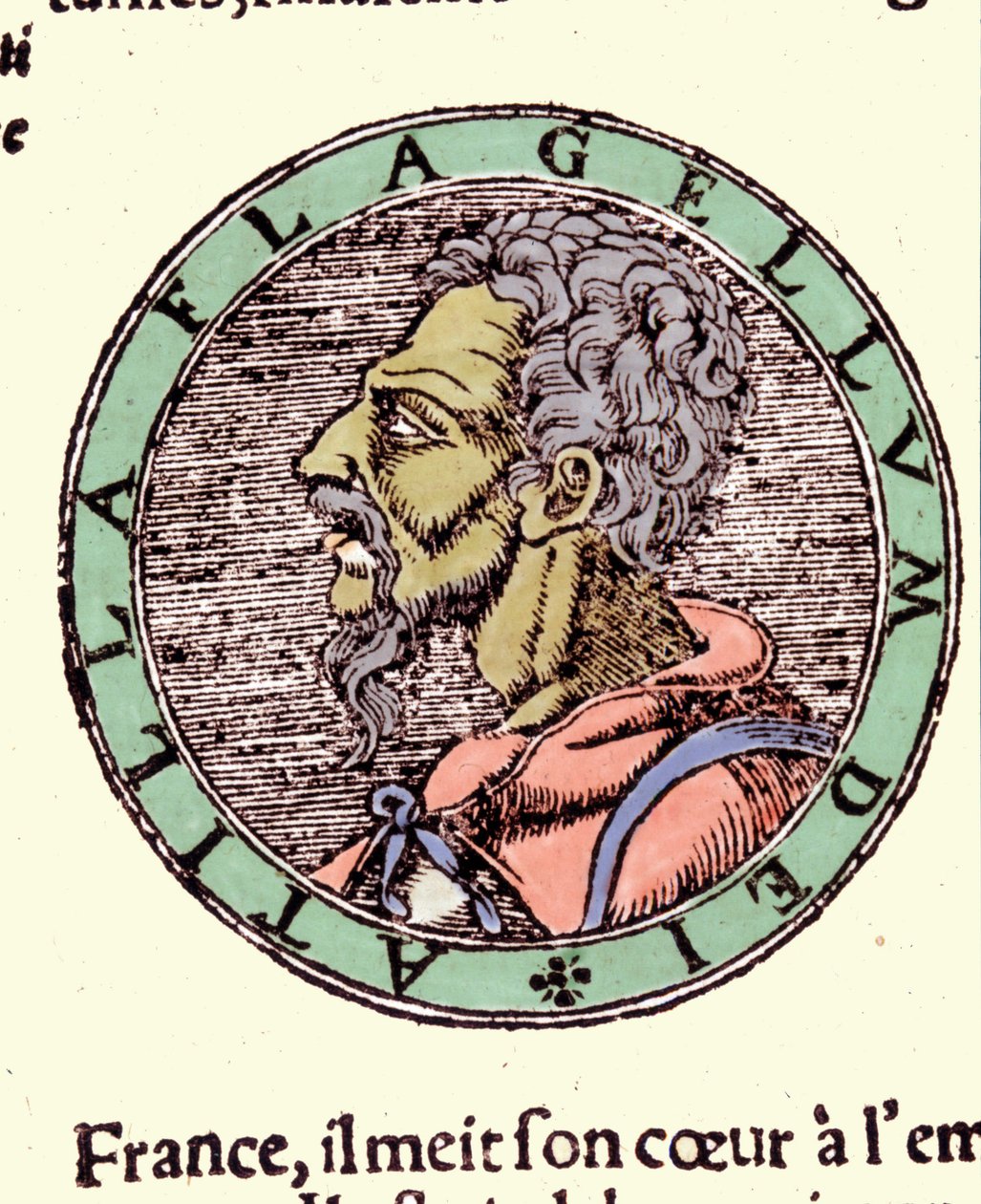 Attila - in "Cosmographia" di Sebastiano Munster da German School