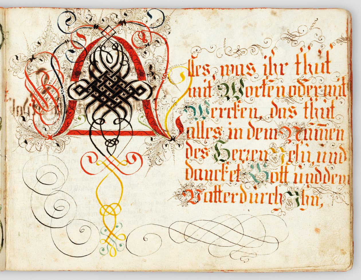 Manoscritto calligrafico, Augusta, c.1720-30 da German School