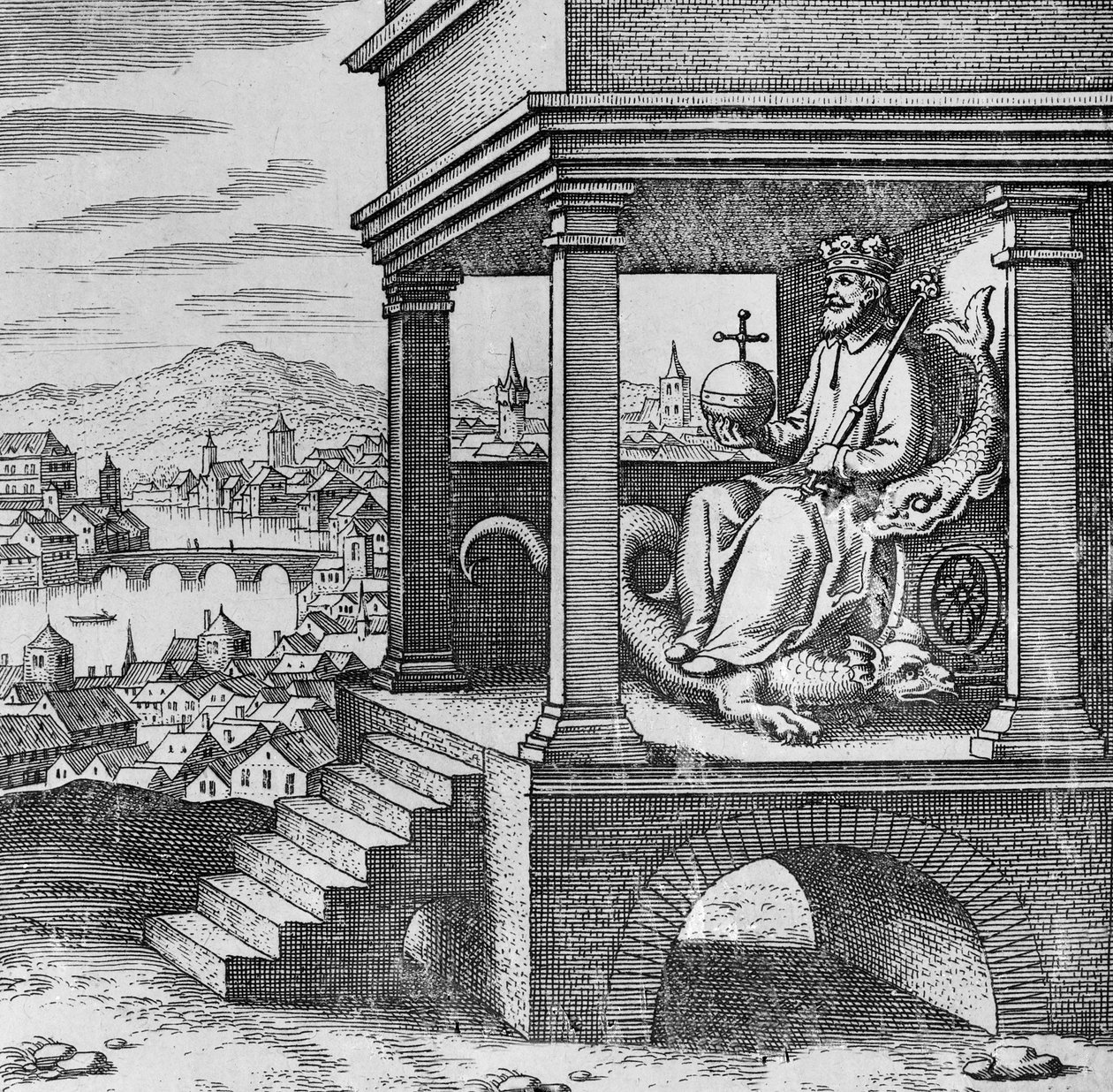 Re incoronato sul trono dal Musaeum Hermeticum da German School