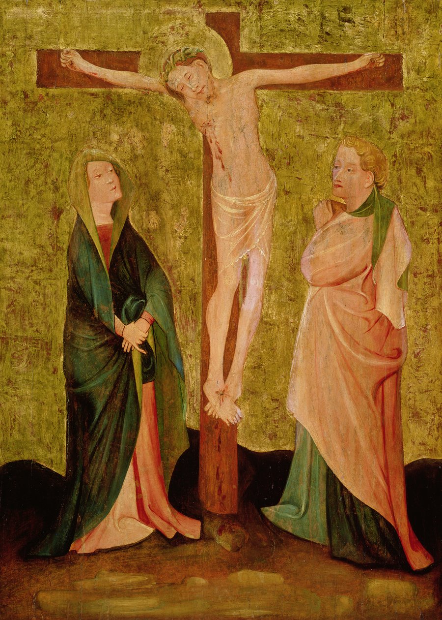 Crocifissione con Maria e Giovanni da German School