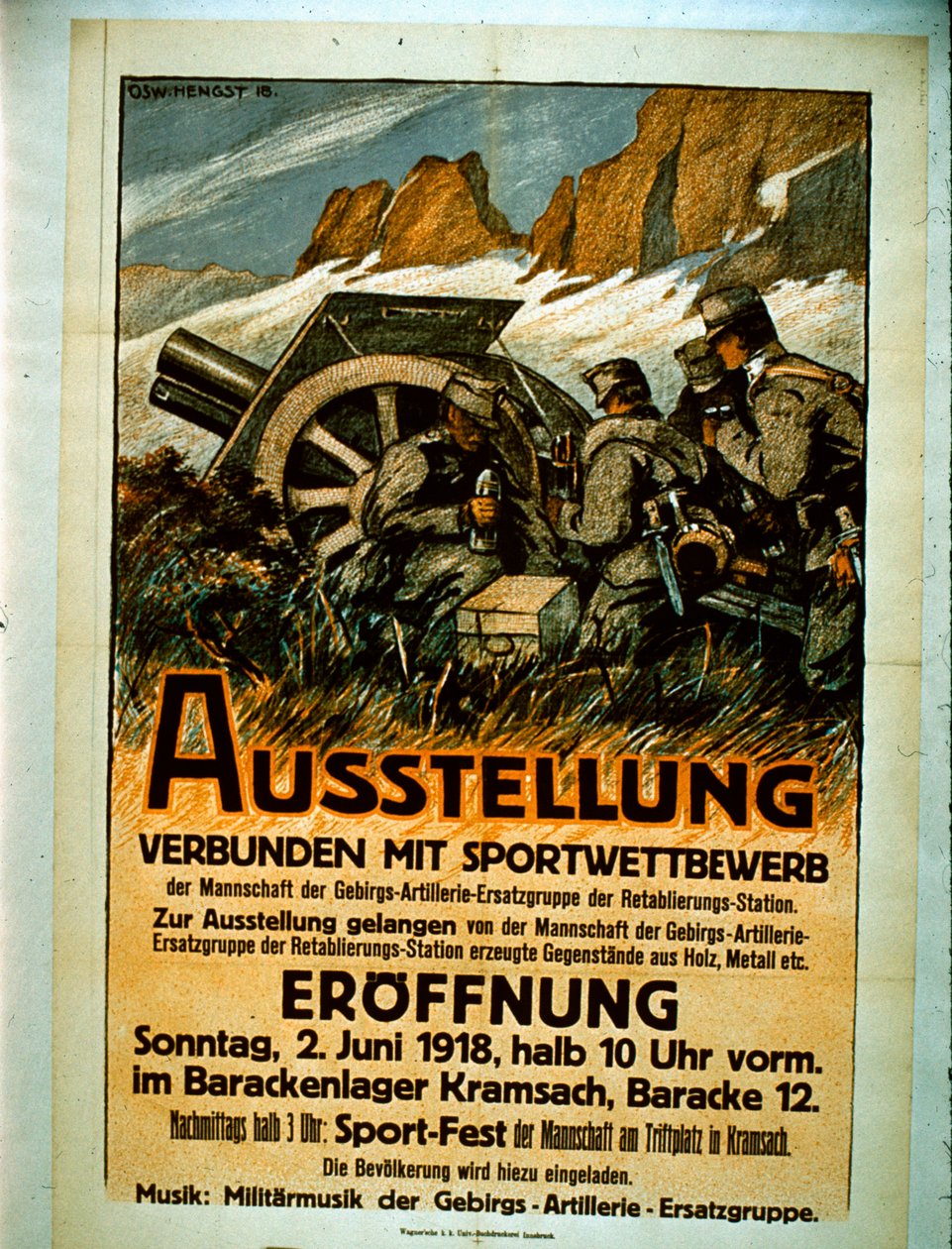 Esposizione degli Sport Competitivi, 1918 da German School