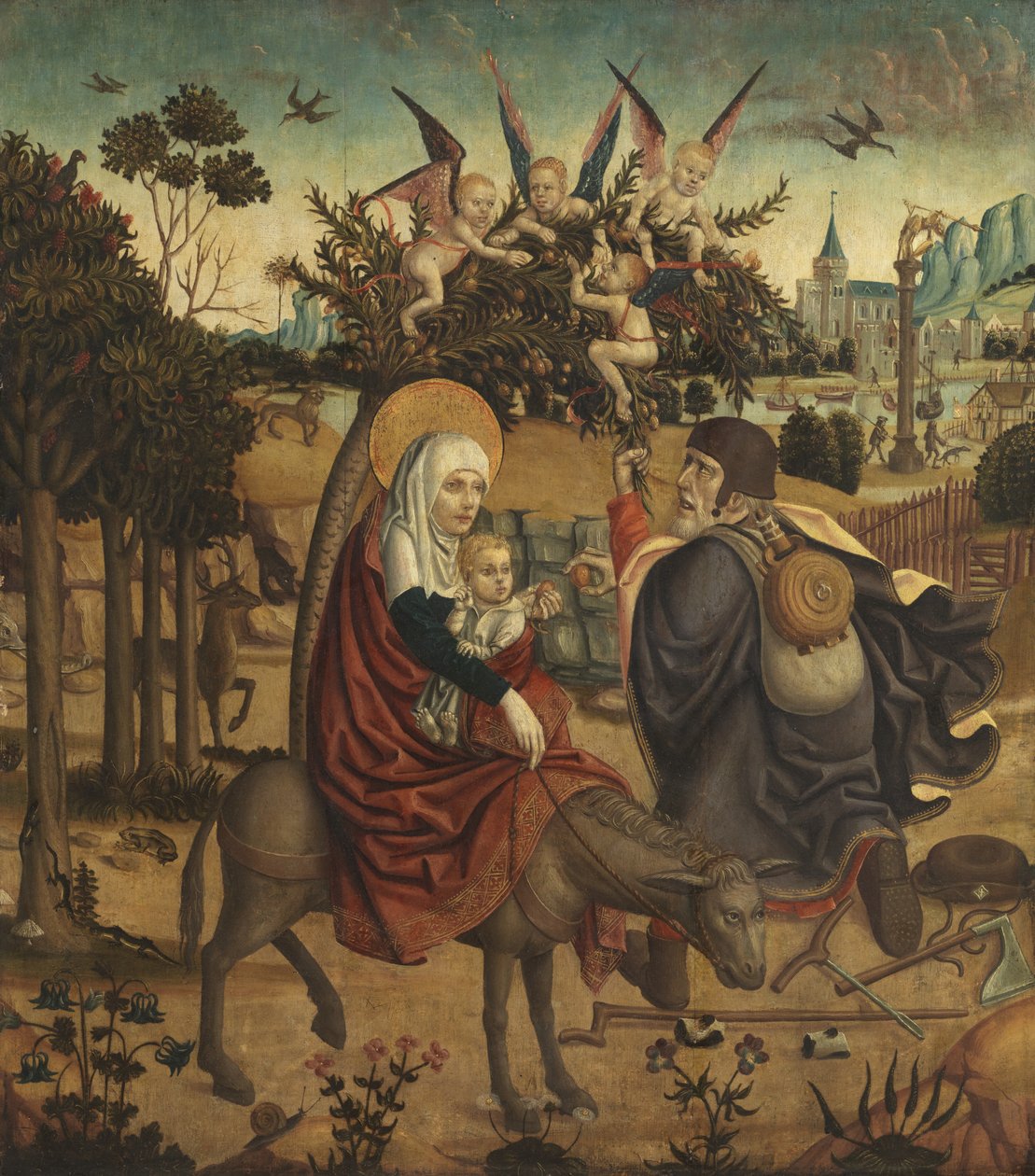 Fuga in Egitto, dopo Martin Schongauer da German School