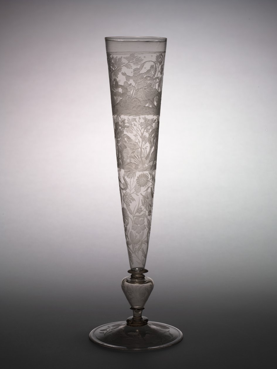 Bicchiere da flauto, inizio 1600 da German School
